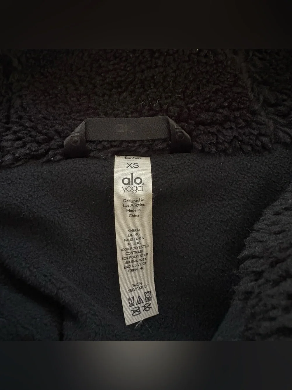 Alo Yoga Sherpa Utility Gear Jacket - Black XS